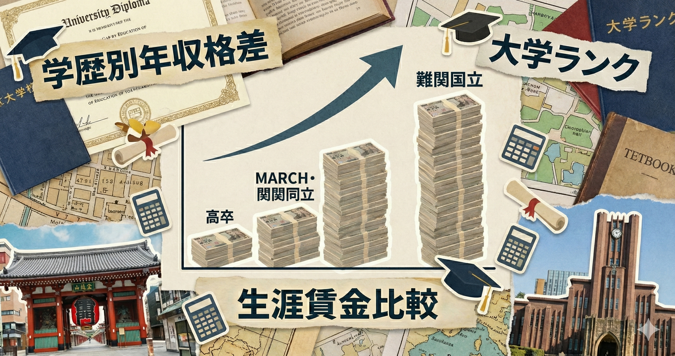 あなたの大学ランク、適正年収はいくら？30代で差がつく学歴別給与テーブルの正体と一発逆転の道